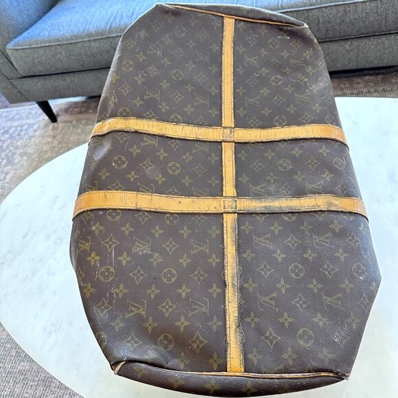 Vintage Louis Vuitton Keepall Canvas Logo Top Handle Tote Authenticated Classic - Picture 9 of 15